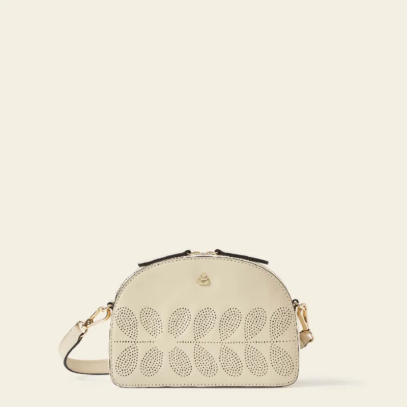 Babaluna Crossbody - Cream Punched Flower