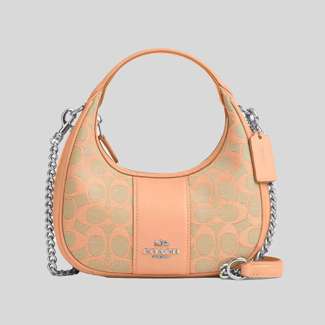 COACH Carmen Mini Crossbody In Signature Jacquard Faded Blush RS-CT773