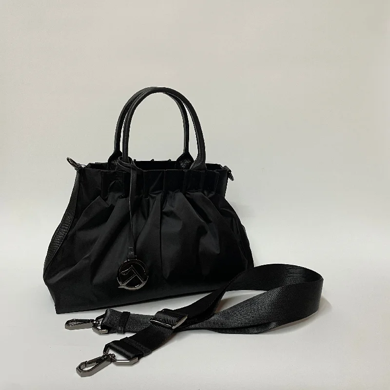 COCOFEI PLEATED HANDBAG SMALL BLACK