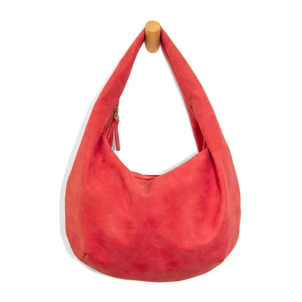 Bianca Soft Crescent Shoulder Bag  - L8204-05  -  Women  RED