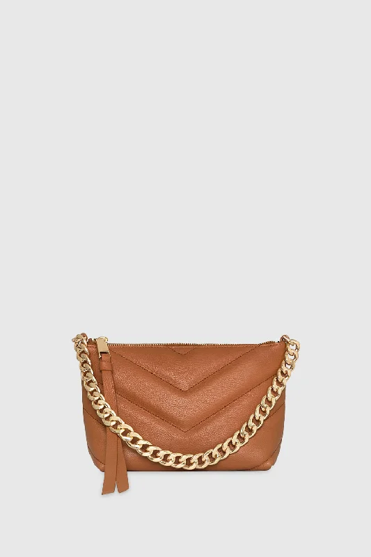 Edie Maxi Quilt Crossbody With Chain