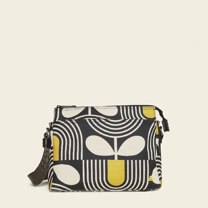 Fielder Crossbody - Giant Striped Tulip Noir