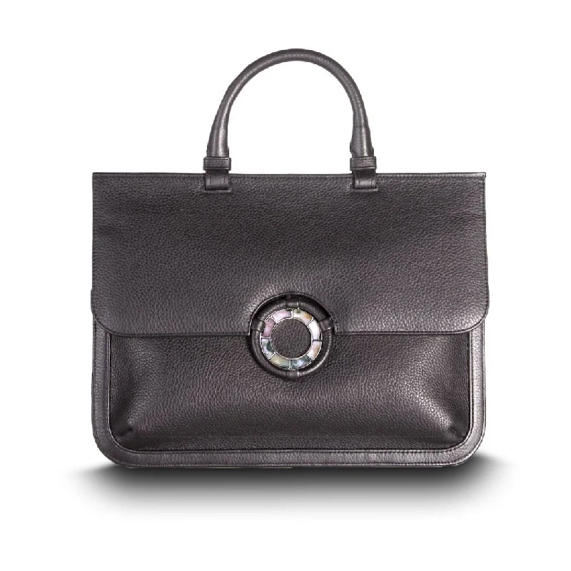 Sydney Convertible Satchel - Dark Brown Leather, Jasper Grommet