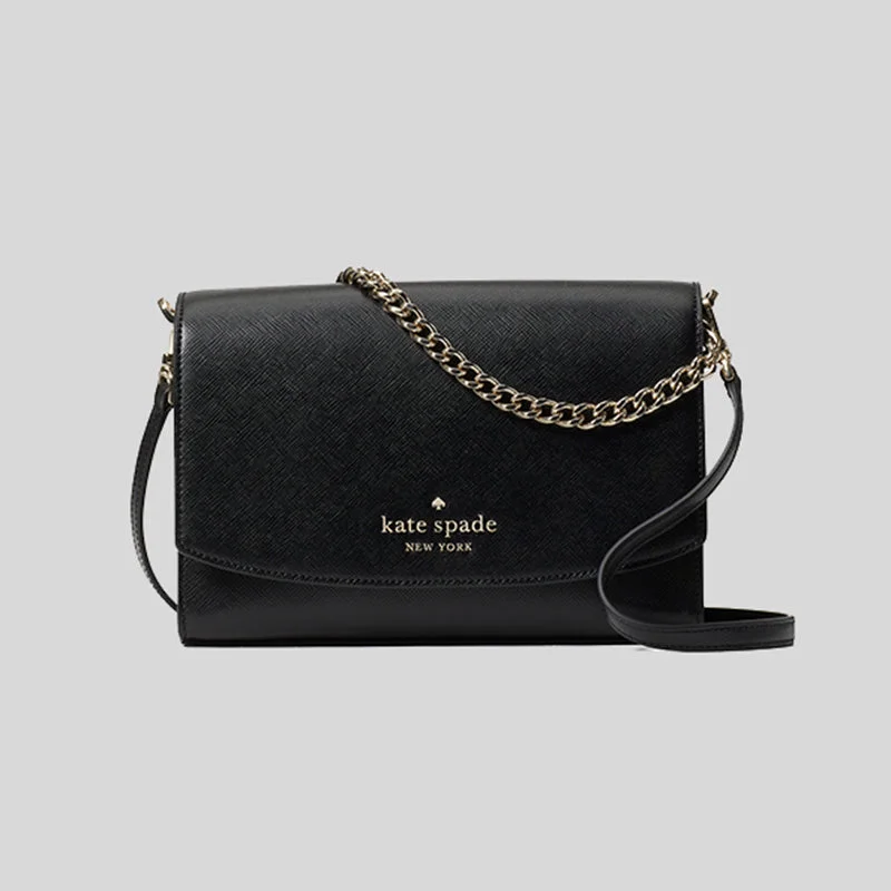 Kate Spade Carson Convertible Crossbody Bag Black RS-wkr00119