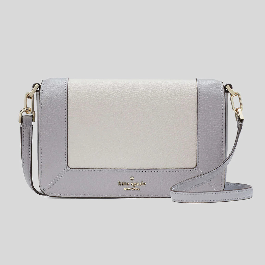 KATE SPADE Lena Colorblock Mini Flap Crossbody Mountain Grey Multi RS-KH792