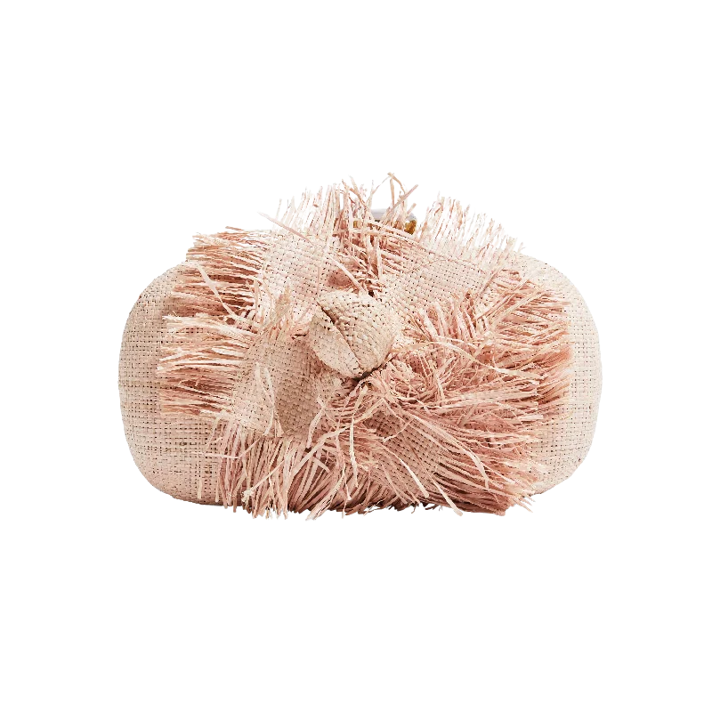 La Fleur Fringe Bag in Blush