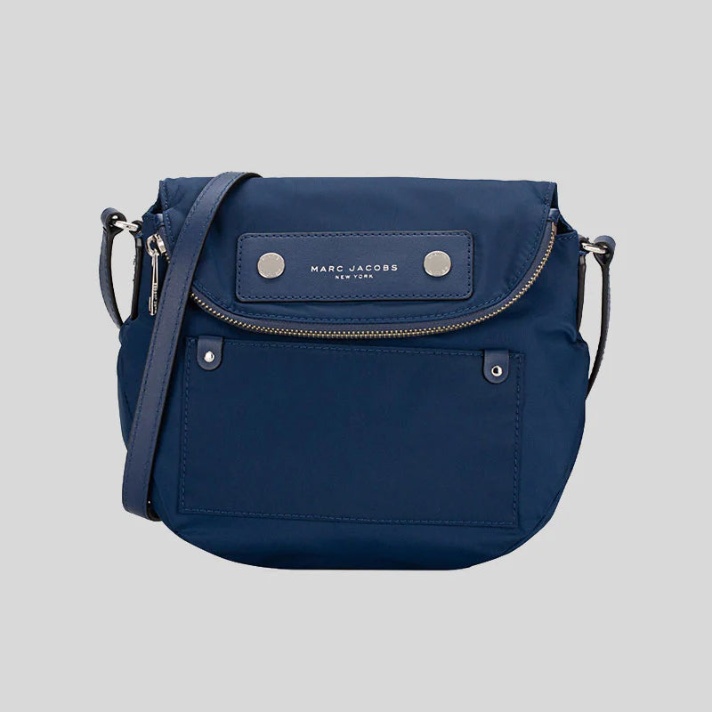 MARC JACOBS Preppy Nylon Mini Natasha Crossbody Bag Azure Blue RS-M0012909