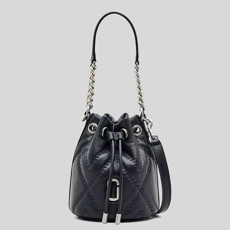 Marc Jacobs The Quilted Leather J Marc Bucket Bag Black RS-2F3HCR045H01