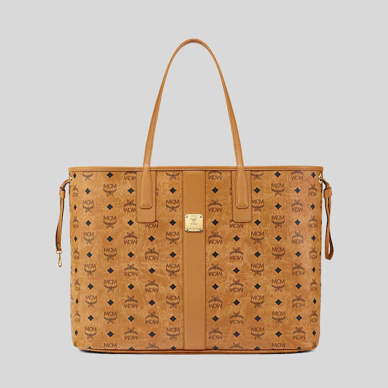 MCM Reversible Liz Shopper in Visetos Cognac RS-MWPCSVI02CO001