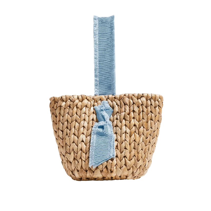 Petite Isla Bahia Basket Bag in Cornflower Blue