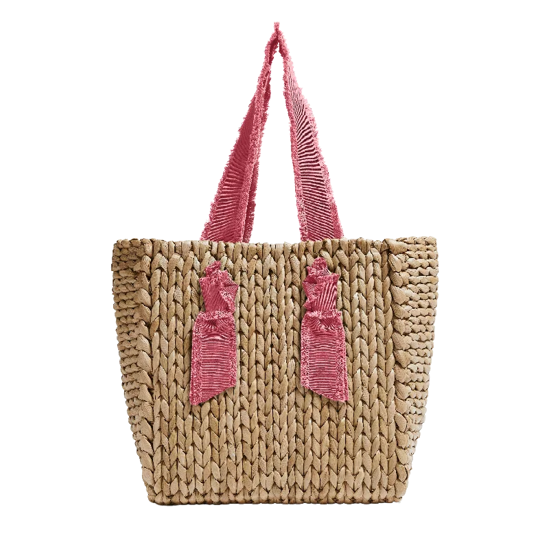 Petite Isla Bahia Fringe Bag in Rose