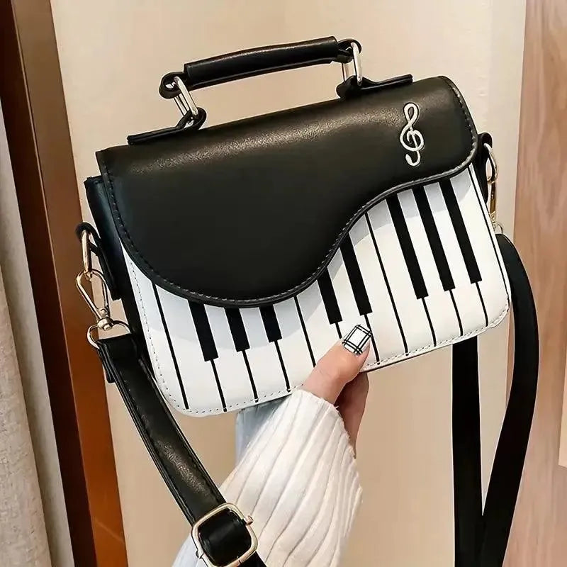 Piano Shaped Crossbody Bag