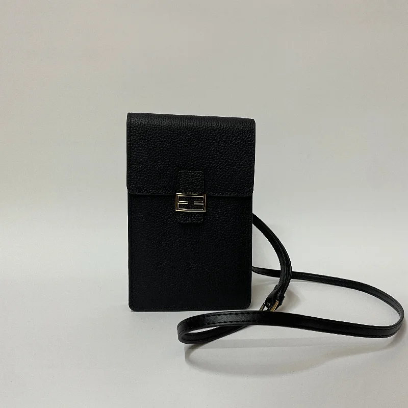 PROMENADE LEATHER FLAP CROSSBODY BLACK