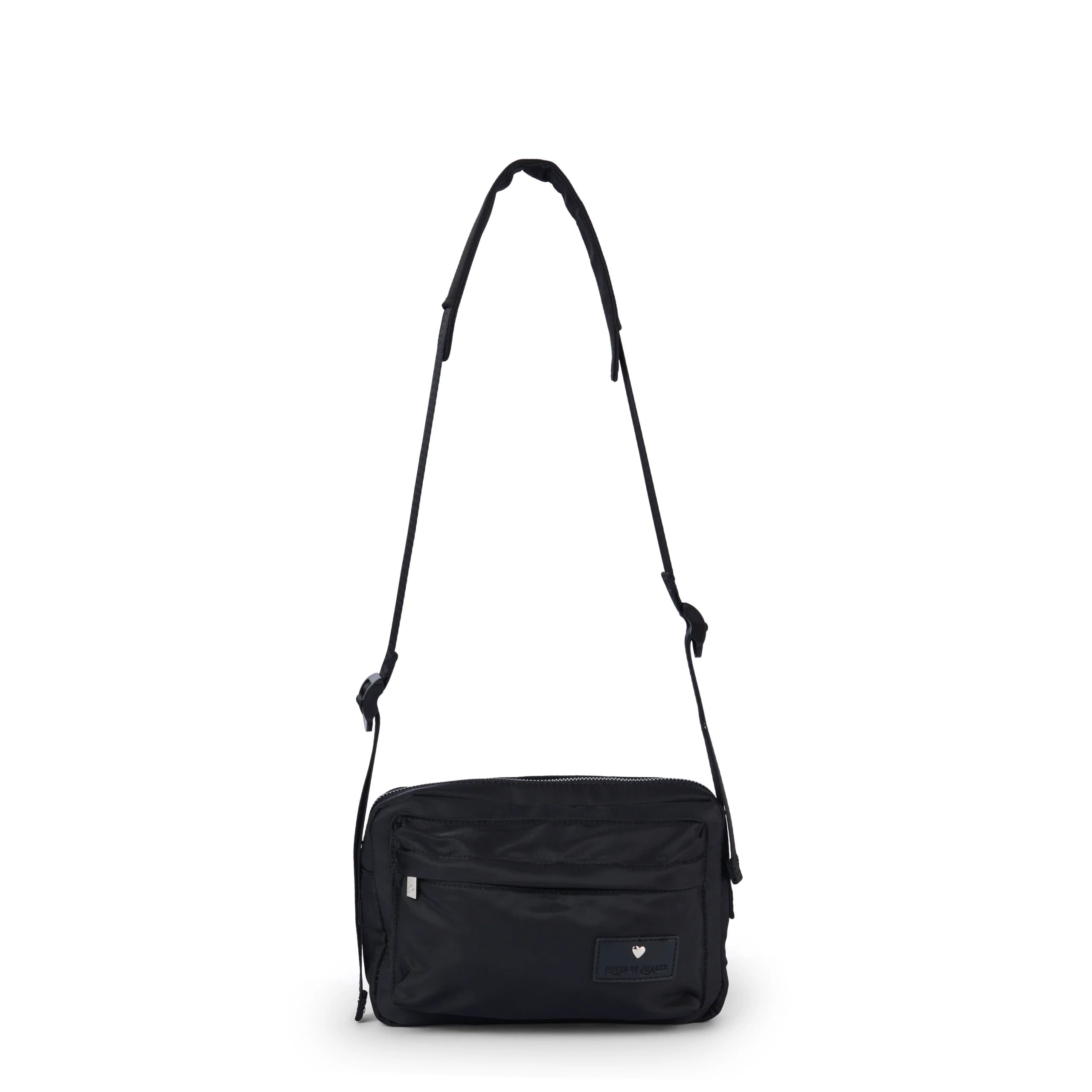 QUEEN OF HEARTS ACTIVE SPORT CROSSBODY BLACK