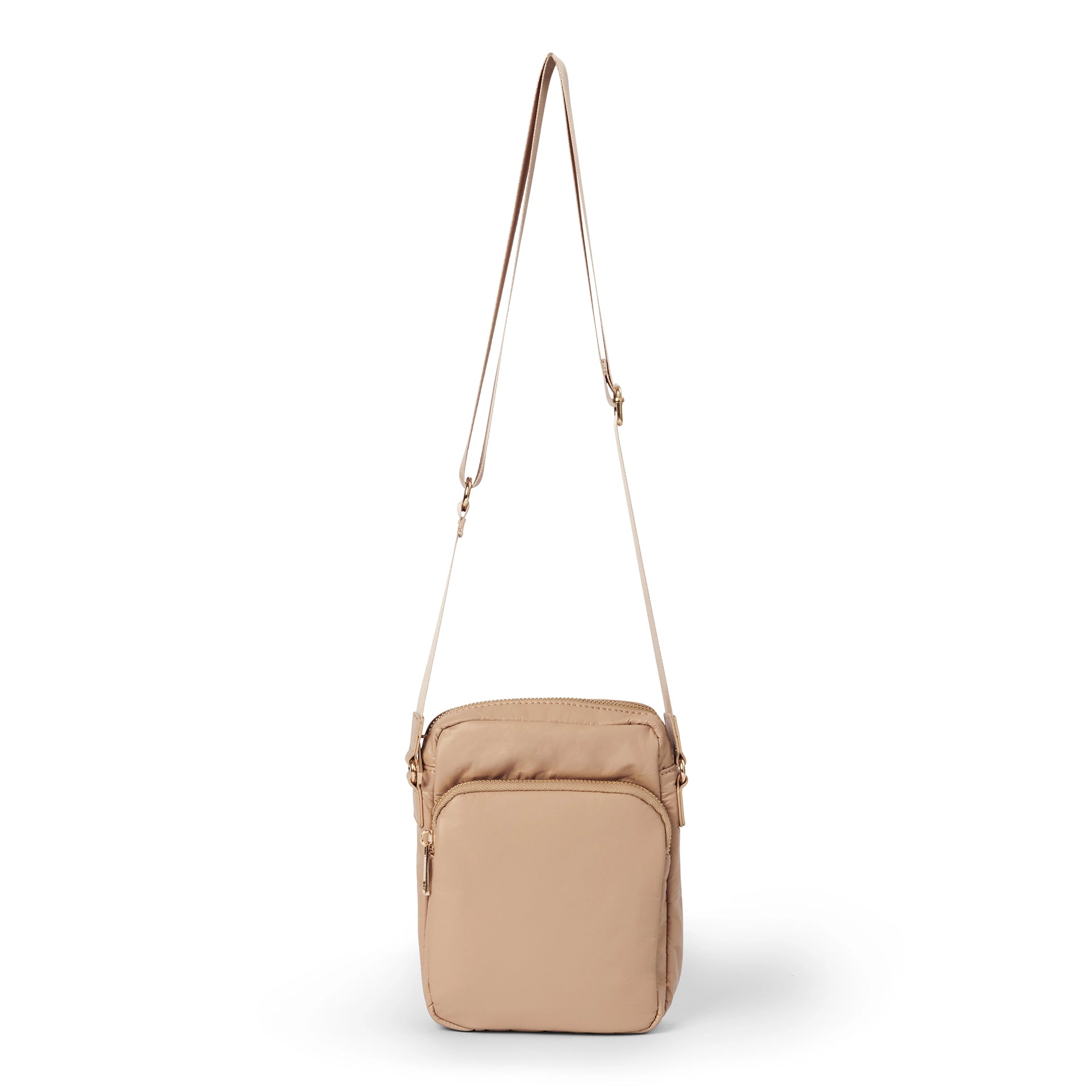 QUEEN OF HEARTS BRIGHTON MINI CROSSBODY BEIGE