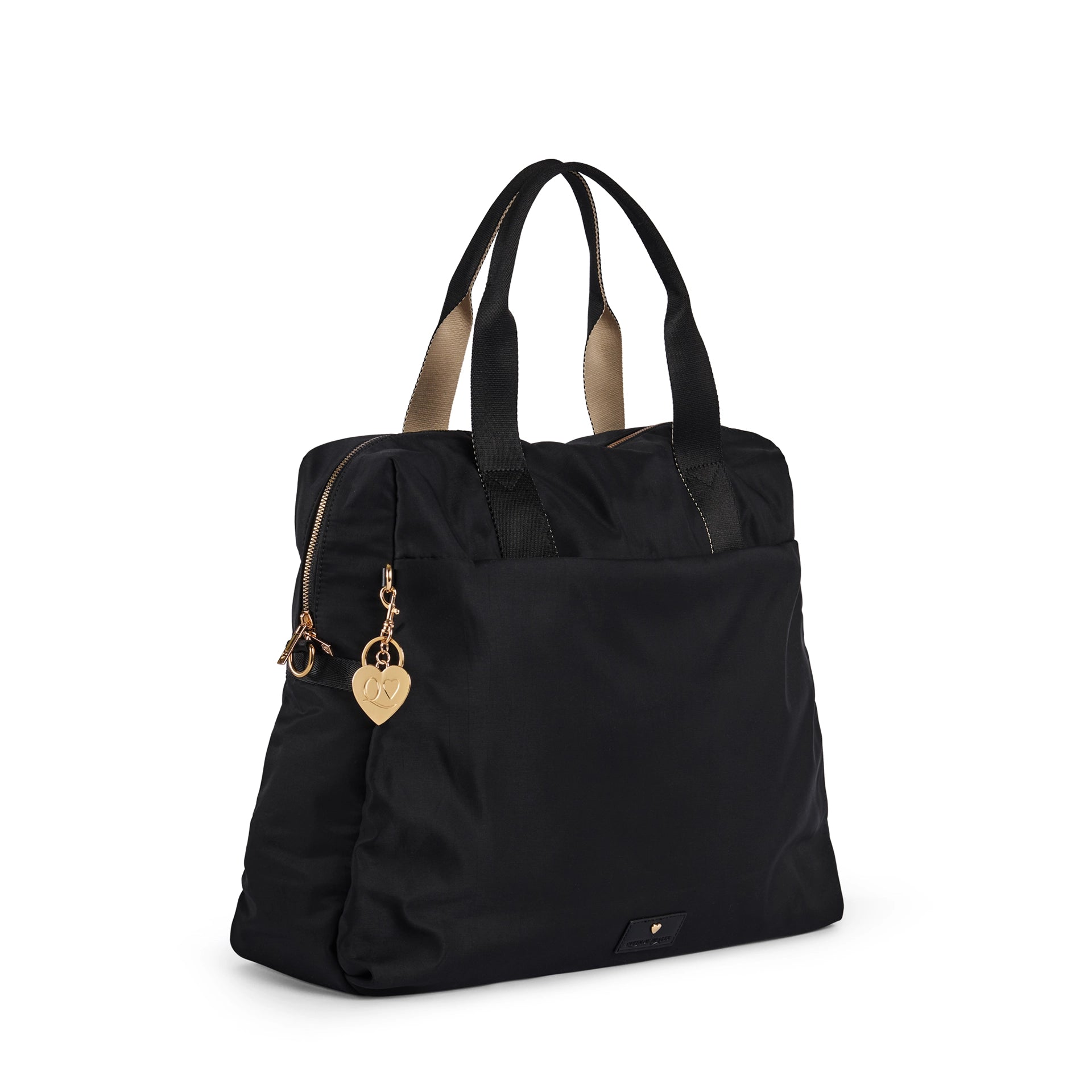 QUEEN OF HEARTS JAMIE V2 LARGE OVERNIGHT BAG BLACK