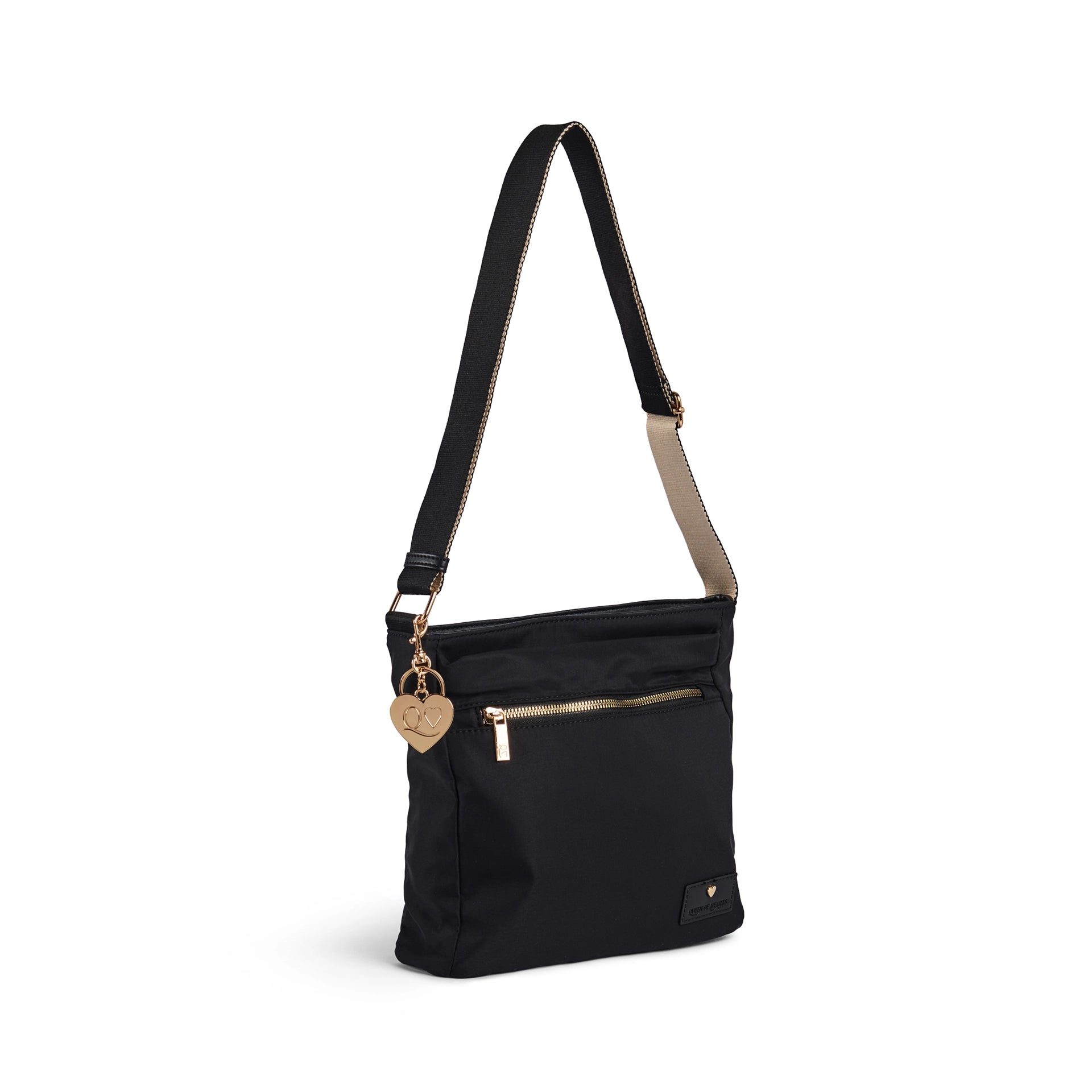 QUEEN OF HEARTS TERESA CROSSBODY BAG BLACK