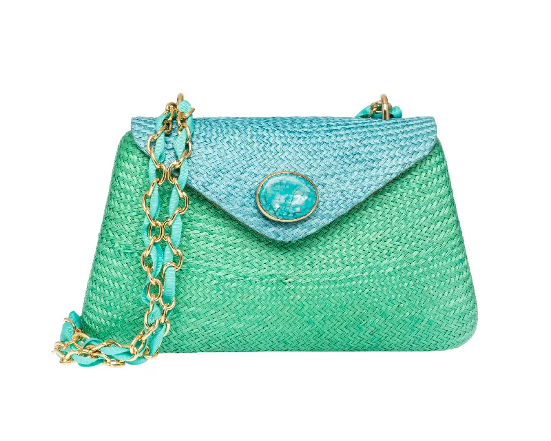 Rocio Bag in Turq & Green