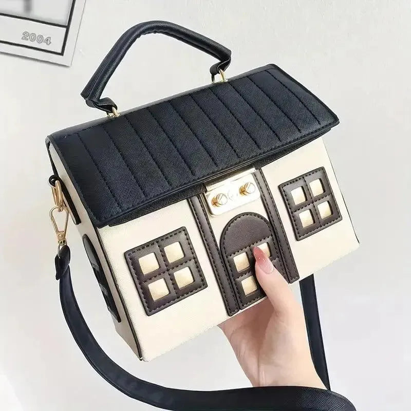 Stylish House Shaped Handbag