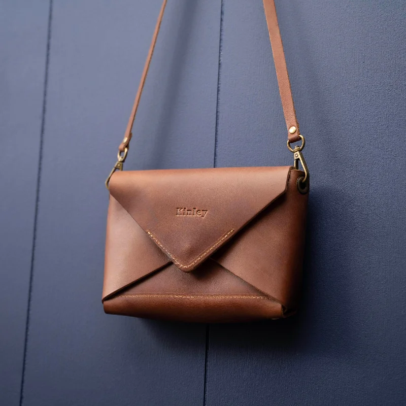 The Cecilia 2.0 - Fine Leather Envelope Purse with Adjustable 3 in 1 Strap