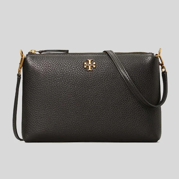 Tory Burch Mercer Pebbled Zip Crossbody Black RS-61385