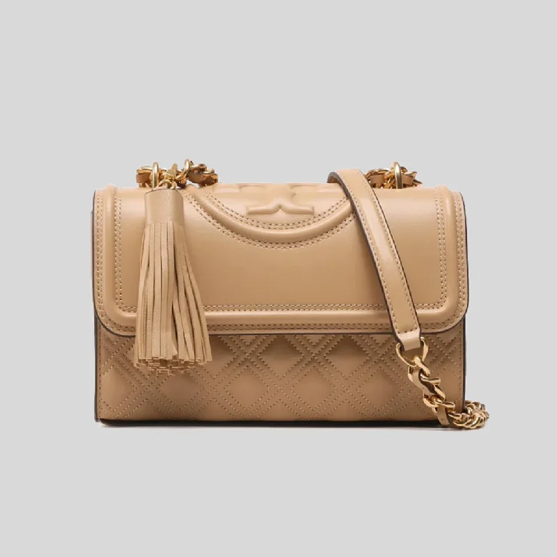 Tory Burch Small Fleming Convertible Shoulder Bag Desert Dune RS-75576