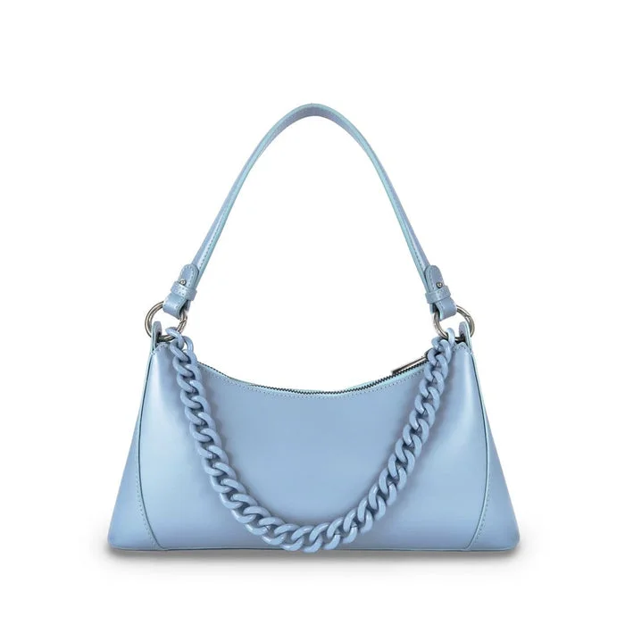 X Nihilo Serene Leather Shoulder Bag Sky Blue