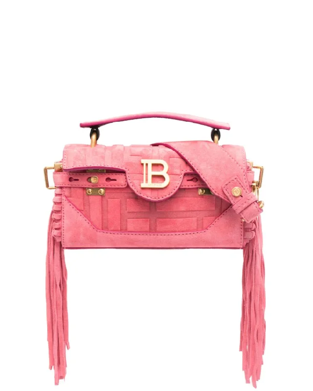 Balmain B-Buzz 19 fringed bag