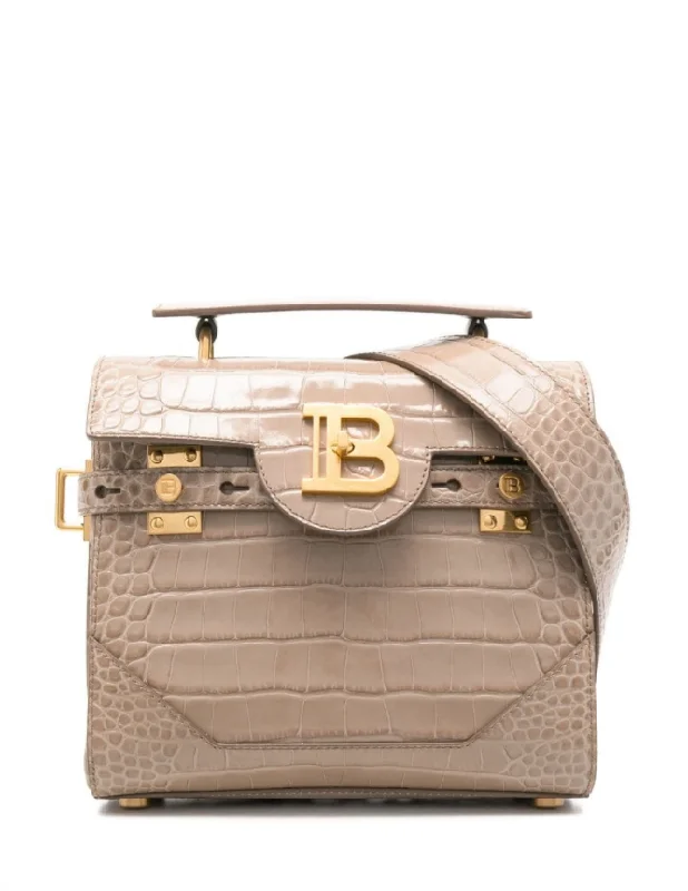 Balmain B-Buzz 23 croc-effect tote bag