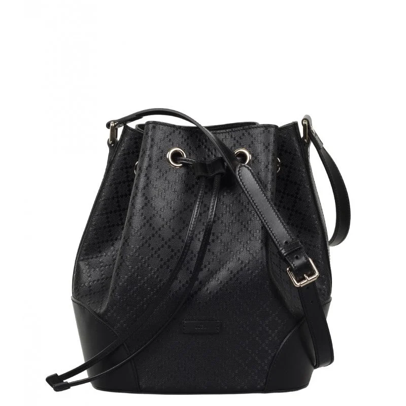 Gucci Black leather Diamante bucket bag