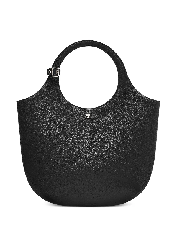 COURRÈGES - Women Medium Holy Grained Leath Bag