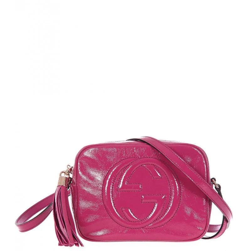 Gucci Dark pink patent leather shoulder bag