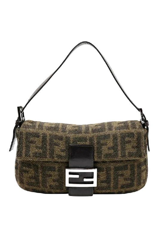 Fendi Baguette Wool Mini Bag