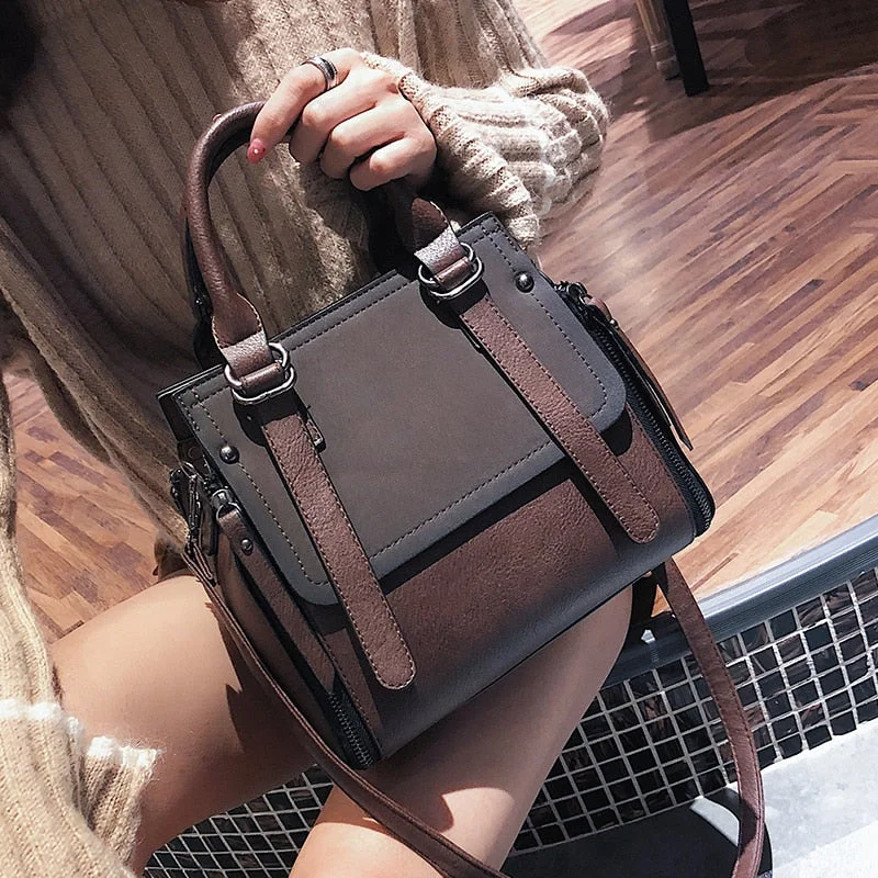 LEFTSIDE Vintage New Handbags For Women 2019 Female Brand Leather Handbag High Quality Small Bags Lady Shoulder Bags Casual