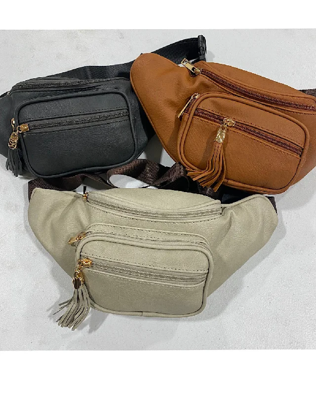 Vegan Leather Fanny Pack - 3 Options FINAL SALE