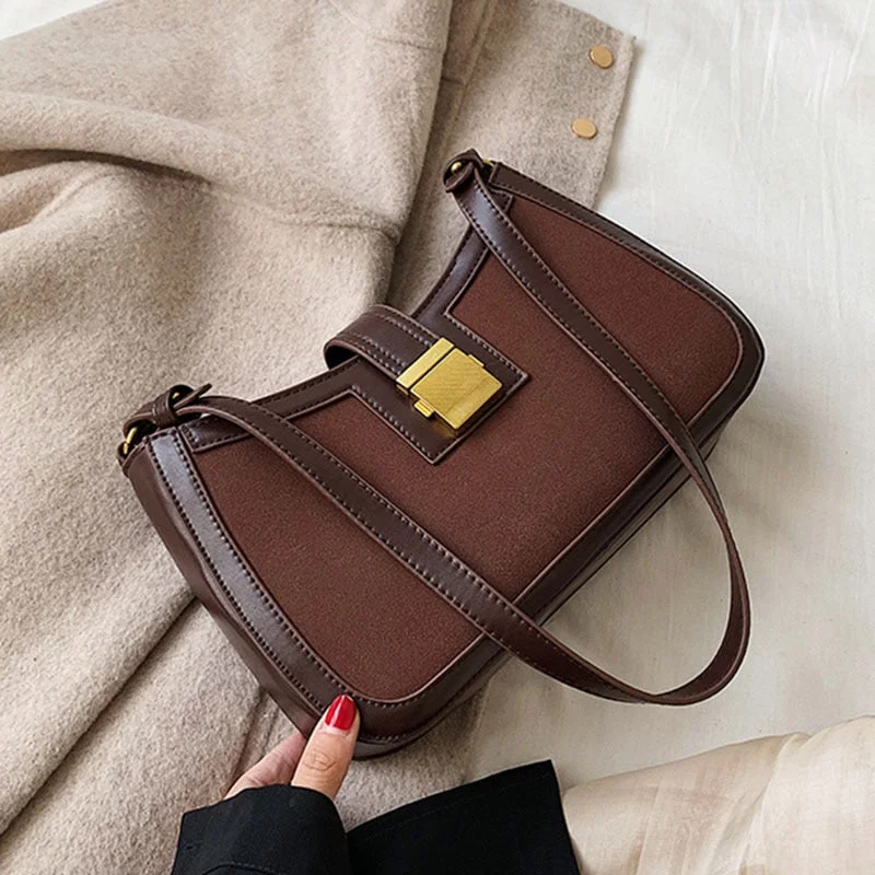 Scrub Leather Shoulder Bags For Women 2019 Brand  Small Luxury Handbags Lady Crossbody Messenger Designer Quality Shoulder Bag