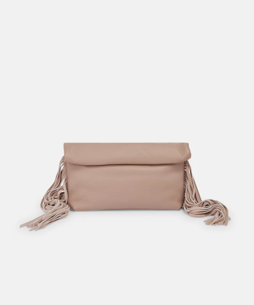 Shea Clutch Cafe Leather