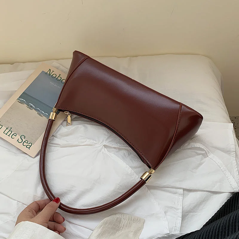 Solid Color PU Leather Handbags For Women 2019 Shoulder Bag Female Small Elegant Totes Lady Handbag Luxury Hand Bag