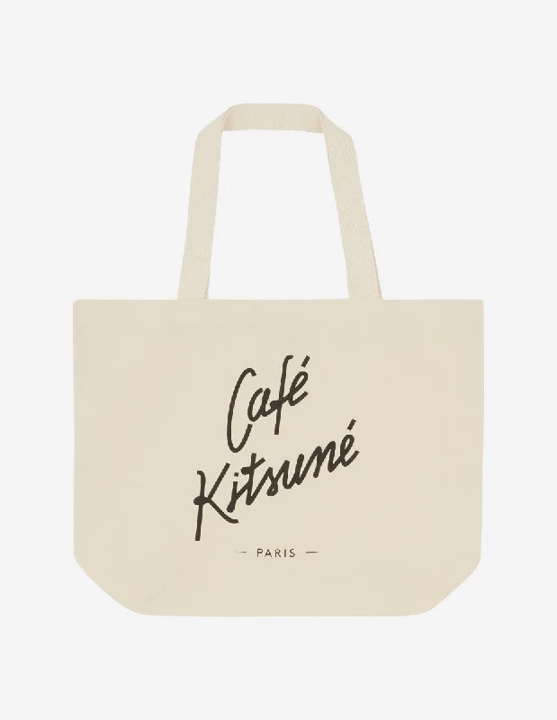 Tote Bag Cafe Kitsune Lt Latte